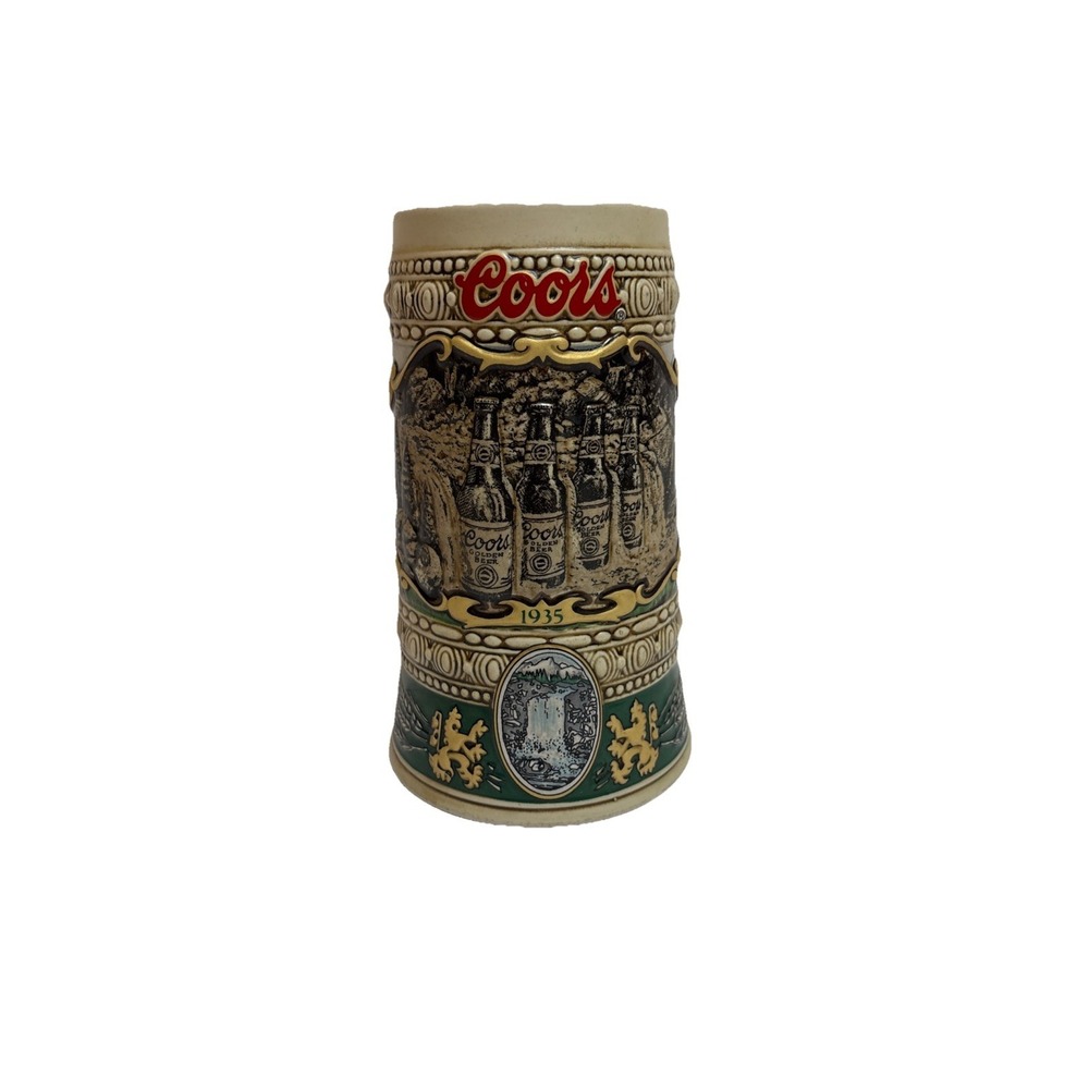 Ceramarte Vintage Coors 1935 Advertisement Beer Stein 1990 Edition Made Brazil